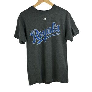 Majestic Kansas City Royals Baseball T-Shirt GORDON #4 Sz M